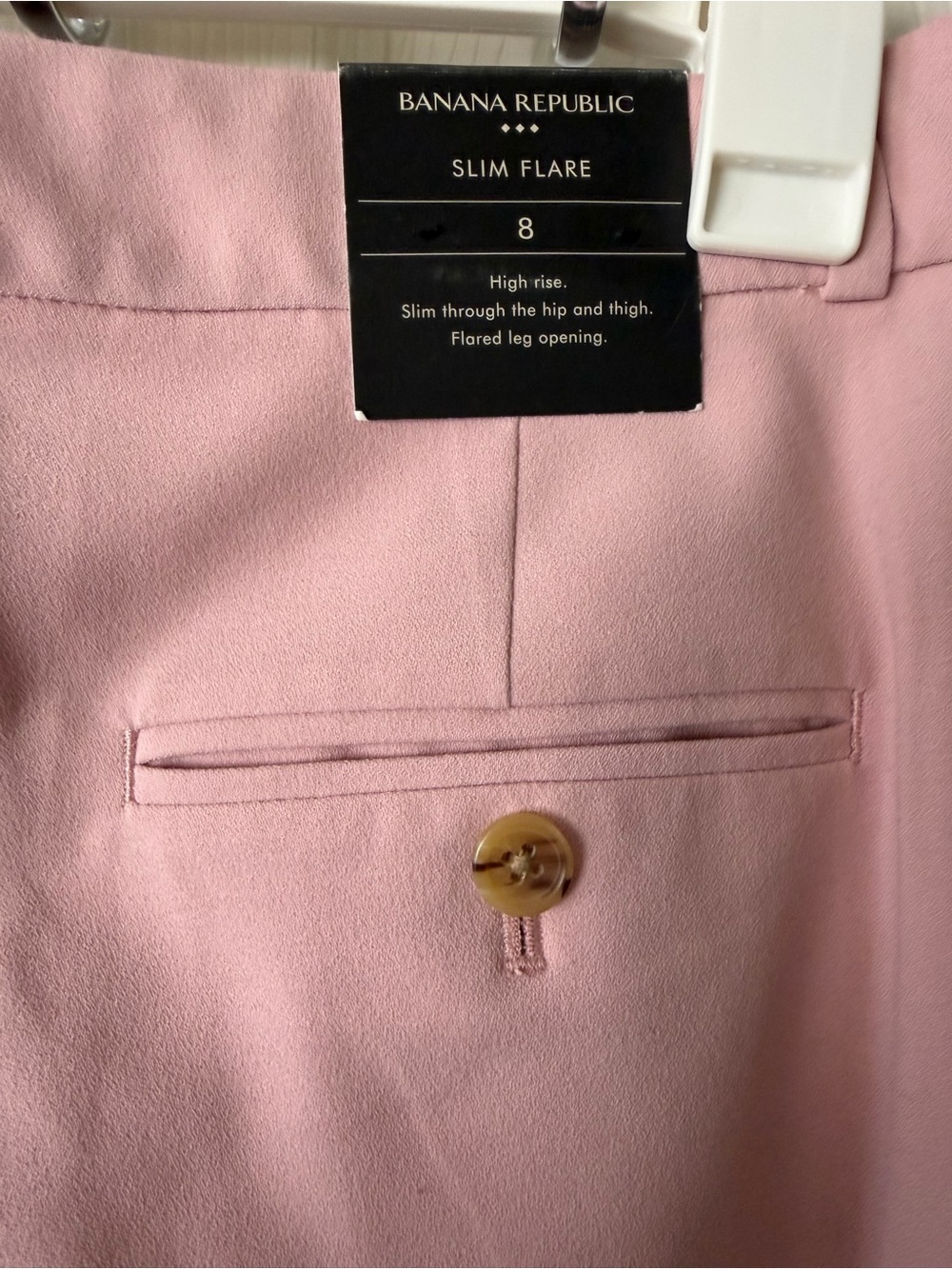 Banana Republic Blush Wide-Leg Tailored Pants - Picture 3 of 4